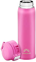 Термобутылка Vincent Candy Pink VC-1529CP 480 мл розовая i