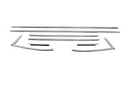 Окантовка вікон Carmos для Opel Astra K 2016-2021 Нержавіюча сталь (8 шт)