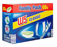 Таблетки для посудомойки W5 Family Pack 60 шт.