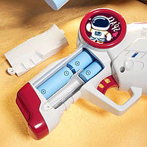 Іграшковий пістолет з мильними бульбашками Астронавт (Червоний), фото 3