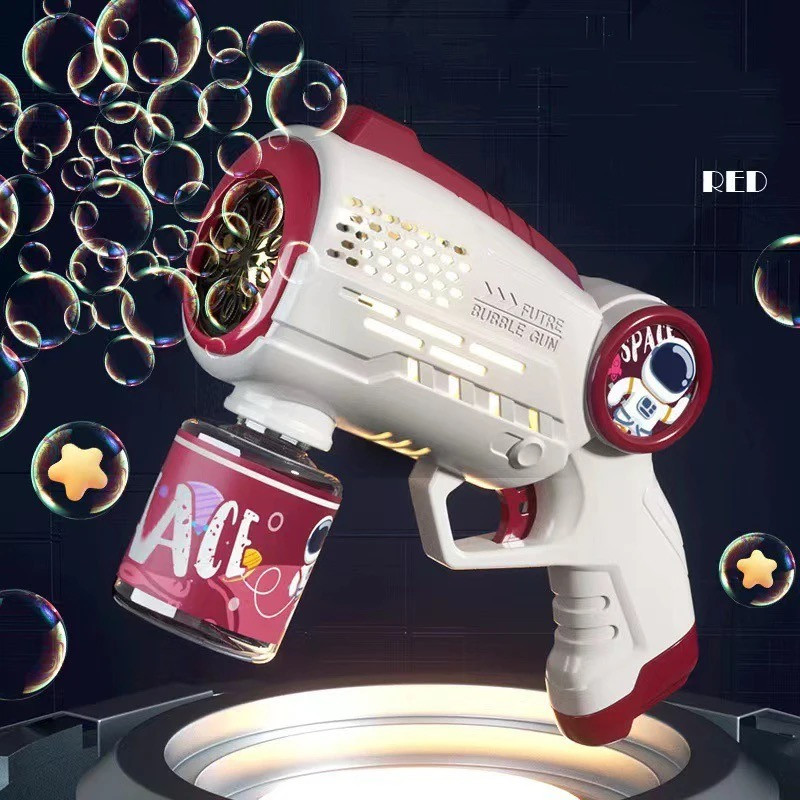 Іграшковий пістолет з мильними бульбашками Астронавт (Червоний)