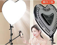 Светодиодный в виде Сердца LED Rl-500 Свет на штатив для блогеров(20)