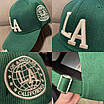 Зелена кепка блайзер напис LA. Стильна бейсболка, блайзер, кепка. Молодіжний блайзер унісекс., фото 3