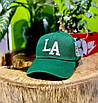 Зелена кепка блайзер напис LA. Стильна бейсболка, блайзер, кепка. Молодіжний блайзер унісекс., фото 6