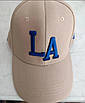 Бежева кепка блайзер напис LA. Стильна бейсболка, блайзер, кепка. Молодіжний блайзер унісекс., фото 4