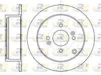 Тормозной диск KIA RIO (JB) / HYUNDAI Ix55 / HYUNDAI GETZ (TB) 2001-2015 г.