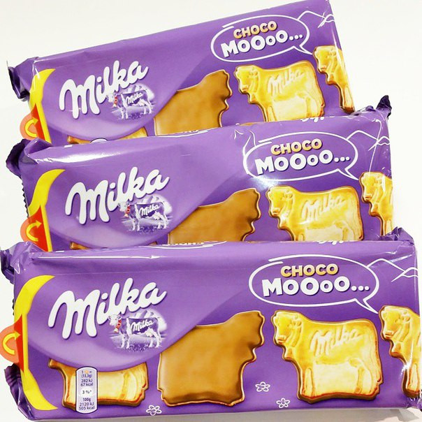 Печенье с шоколадом Milka Choco Moooo (в форме коровки), 120 гр - фото 6 - id-p405150232