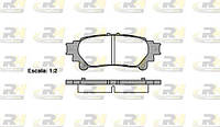 Тормозные колодки дисковые LEXUS RX (_L1_) / LEXUS IS (_E3_) 2008-2020 г.