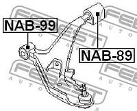 Сайлентблок подвески NISSAN ALMERA (N15) / NISSAN SENTRA (B14) 1994-2001 г.