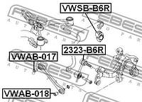 Втулка стабилизатора VW GOLF (1K1) / AUDI A3 (8P1) / AUDI A5 (8T3) 2003-2022 г.