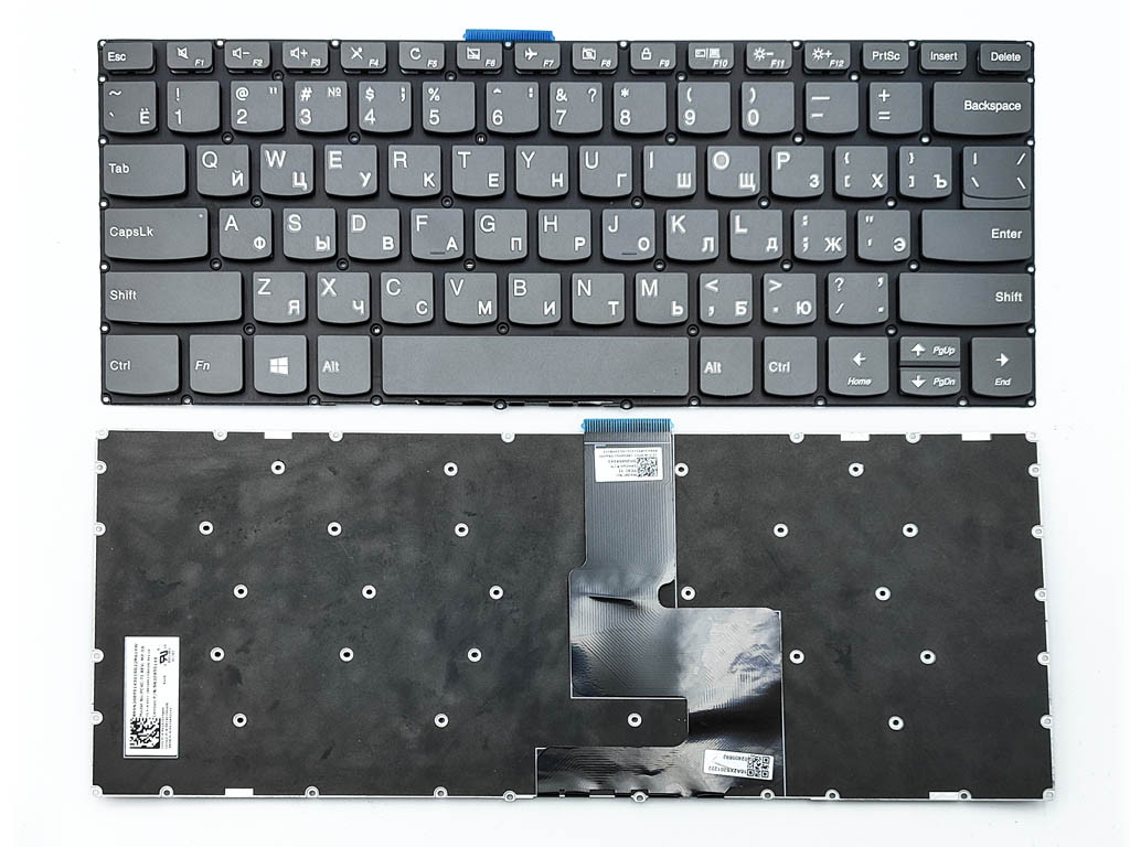 Клавіатура для Lenovo Ideapad 330S-14ARR, 330S-14AST, 330S-14ISK, V330-14IKB, Yoga 520-14IKB, 720-15ISK, 720-15IKB (RU Black)