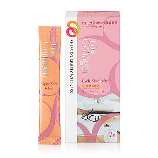 Shiseido The Collagen Cycle Shot Refresh денний порошковий колаген з кроцетином, 7 стіків по 2 г. До 12/2025