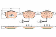 Тормозные колодки SEAT EXEO (3R2) / AUDI A4 B6 (8E5) 1994-2013 г.