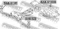 Сайлентблок подвески SUBARU IMPREZA (GFC) / SUBARU FORESTER (SG_) 1989-2012 г.