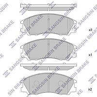 Гальмiвнi колодки кт. HYUNDAI H-1 (TQ) / HYUNDAI TERRACAN (HP) 1997-2008 г.