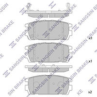 Гальмiвнi колодки кт. HYUNDAI TERRACAN (HP) 2001-2008 г.