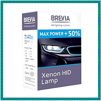 Автомобильные лампы Би-ксенон H7 5500K 35W "BREVIA" 12750MP +50% MAXPOWER Bi-Xenon 2шт