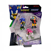 Набор игровых фигурок Sonic Prime Доктор Не, Соник, Эми