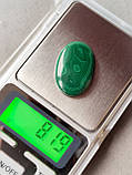 Малахіт кабошон овал 30*21*5,5 мм. Натуральний малахіт камінь., фото 3