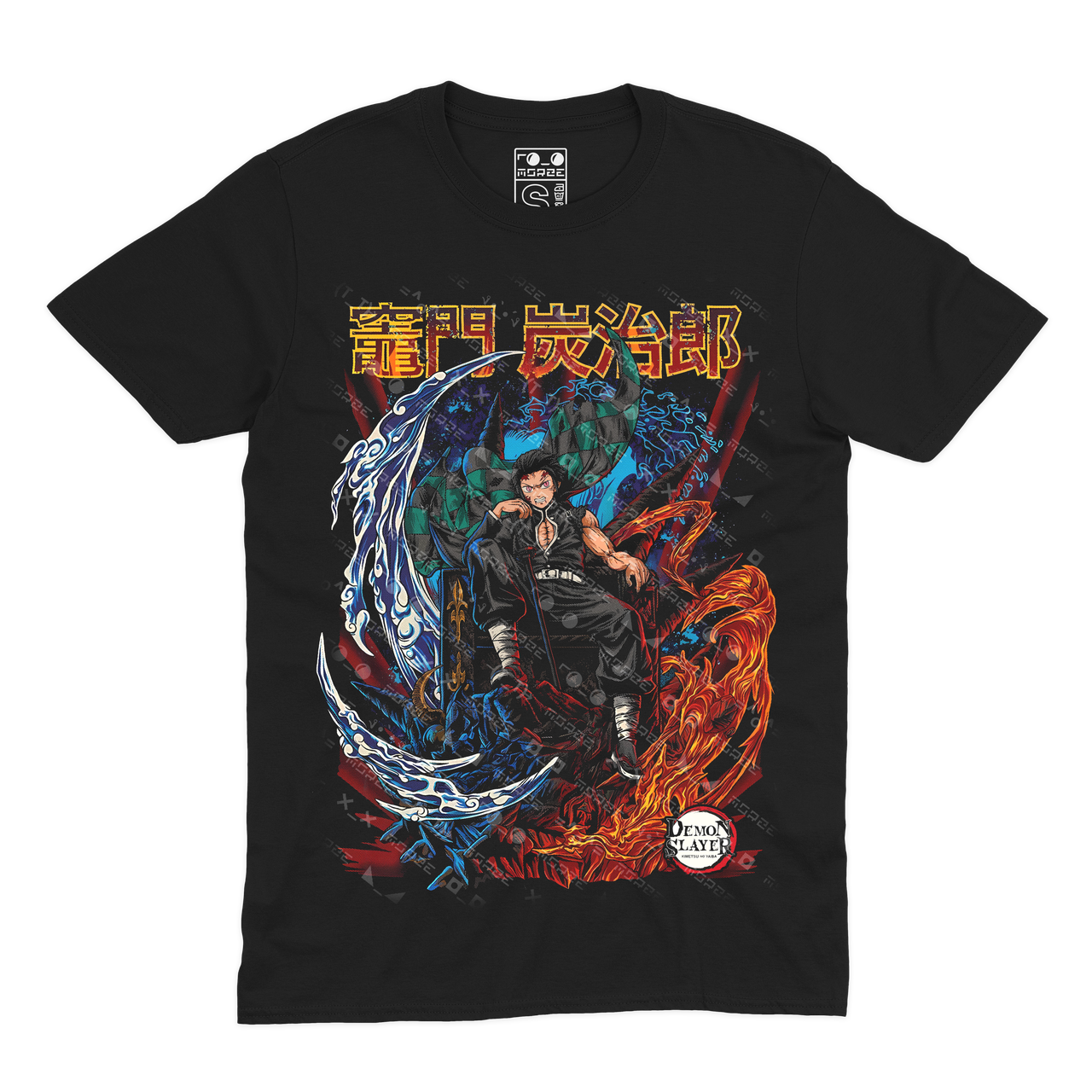 Футболка чорна Morze DEMON SLAYER V10, фото 1