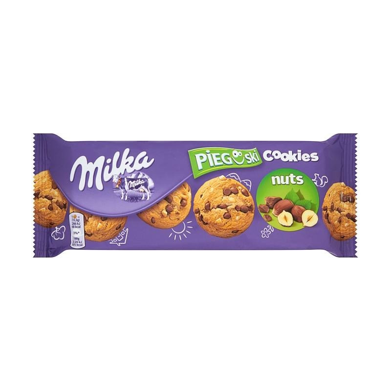 Печенье Milka Pieguski Choco Cookies Nut (c кусочками шоколада и орехами), 135 гр - фото 5 - id-p405162101