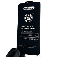 Защитное стекло 6D Pemium для телефона Samsung Galaxy A24 SM-A245F полноэкранное на самсунг а24 чёрное