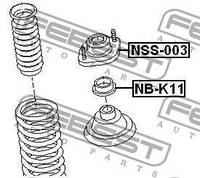 Опора амортизатора NISSAN MICRA (K11) 1992-2007 г.