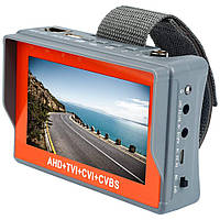 Портативный монитор для настройки камер видеонаблюдения Pomiacam IV7W, 5Мп, AHD+TVI+CVI+CVBS ESTET
