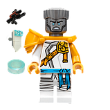 Мініфігурка колекційна LEGO Ninjago 892173 Zane Golden Ninja Мініфігурка Зейна з «Володаря гори» з закидувачем лука Лего Ніндзяго, фото 3