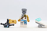 Мініфігурка колекційна LEGO Ninjago 892173 Zane Golden Ninja Мініфігурка Зейна з «Володаря гори» з закидувачем лука Лего Ніндзяго, фото 5