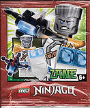 Мініфігурка колекційна LEGO Ninjago 892173 Zane Golden Ninja Мініфігурка Зейна з «Володаря гори» з закидувачем лука Лего Ніндзяго, фото 7