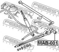 Сайлентблок подвески MITSUBISHI PAJERO (V2_W, V4_W) 1990-2001 г.