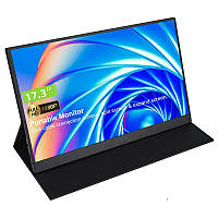 Портативный монитор Sibolan 17.3" FullHD IPS с магнитным чехлом