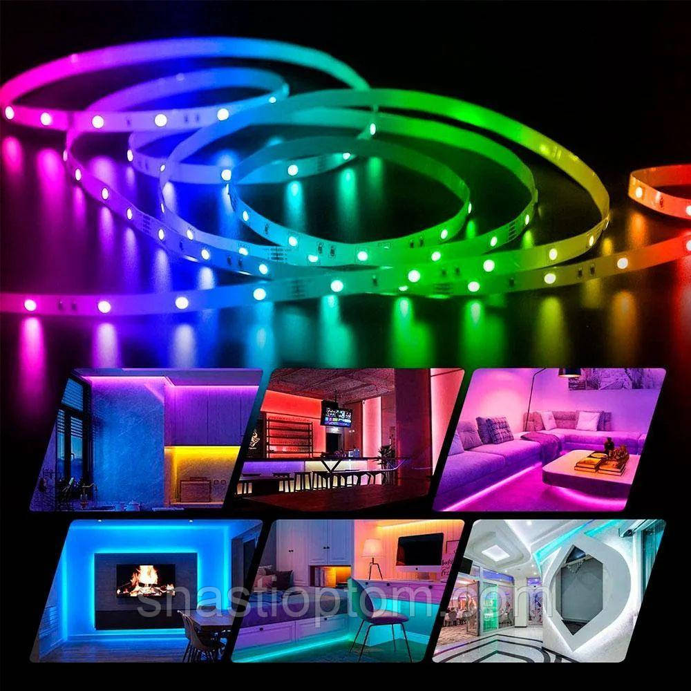 Світлодіодна LED стрічка, 5050 RGB Комплект (кольоровий діод)