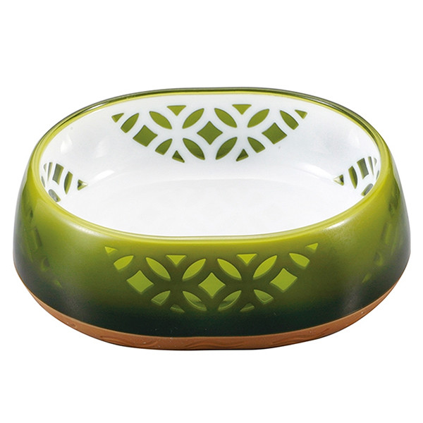 CattyMan Кєттимен Japanese Art Designed пластикова миска японський дизайн для котів зелений 300мл (93405), фото 1