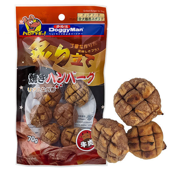 DoggyMan Доггімен Grilled Beef Burger ласощі для собак бургер яловичина на грилі 70г (Z0157), фото 1