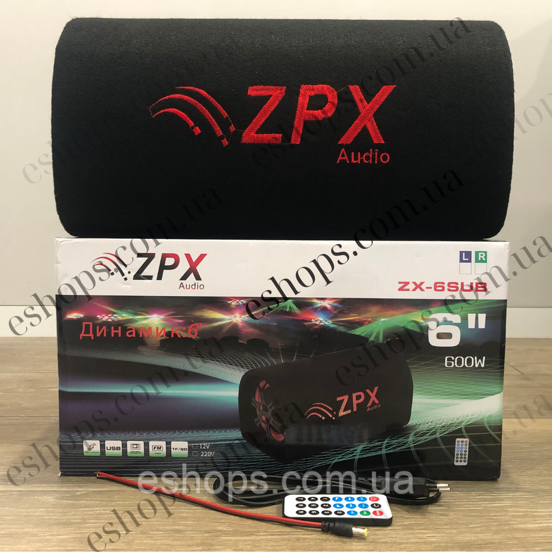 Сабвуфер Активный в Машину Автомобильный Сабвуфер ZX-6