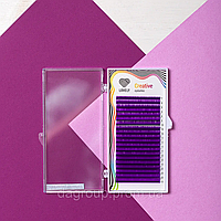 Ресницы фиолетовые (purple) Lovely - 20 линий - MIX 0.10, D, 7-13
