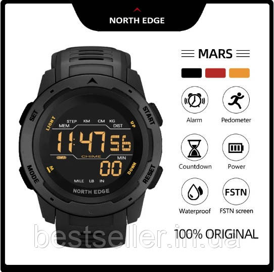 СПОРТИВНІ ГОДИ NORTH EDGE MARS 50M WR BLACK