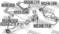 Сайлентблок подвески MAZDA 6 (GH) 2007-2013 г.