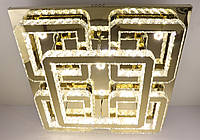 Люстра потолочная хрустальная LED с пультом 25664 Золото 17х80х80 см.