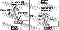 Сайлентблок подвески MAZDA CX-9 (TB) / MAZDA CX-7 (ER) 2006-2016 г.