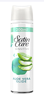 Gillette Satin Care Aloe Vera Sensetive Женский гель для бритья для чувствительной кожи 200 мл