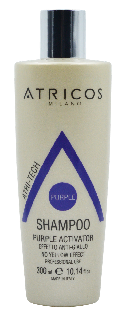 Шампунь Atricos проти жовтизни, для світлого або сивого волосся 300 мл
