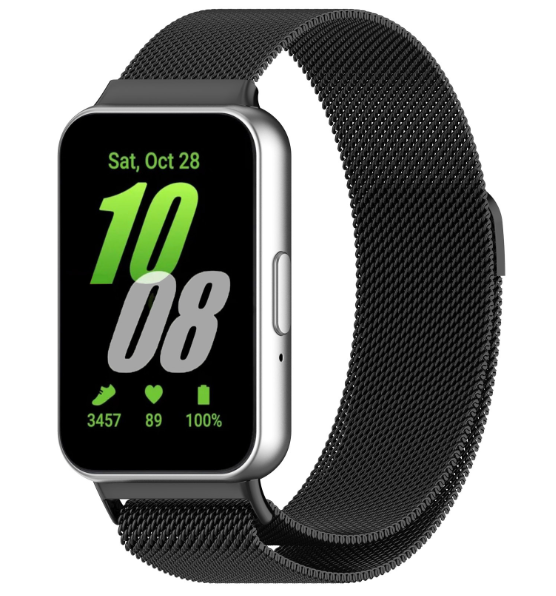 Ремінець DK Metal Milanese Loop Magnetic для Samsung Galaxy Fit3 (R390) (black), фото 1