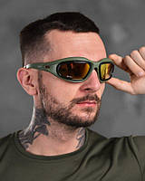 Поляризованные тактические очки Daisy C5 Desert Storm olive ВТ6029 MSH