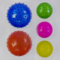 М'яч дитячий масажний 5 кольорів, діаметр 16 см, 35 грамів 00/ (C40281)