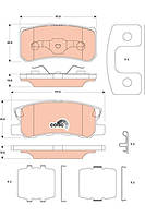 Тормозные колодки CHRYSLER 200 / DODGE CALIBER / DODGE AVENGER 2006-2017 г.