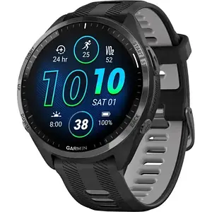 Смарт-годинник Garmin Forerunner 965 Carbon Gray Titanium Bezel Powder Gray (010-02809-00/10)