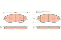 Тормозные колодки PEUGEOT BOXER / CITROEN JUMPER / FIAT DUCATO (250_) 2005- г.